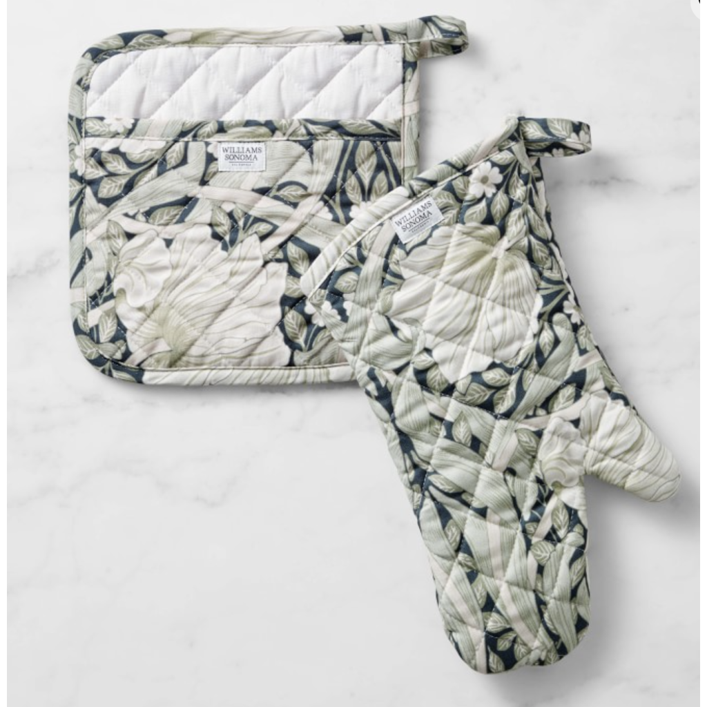 Morris & Co x Williams Sonoma Pimpermel Mitt & Potholder Set